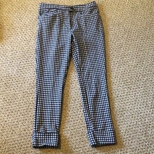 Anthropology cropped cuffed pants